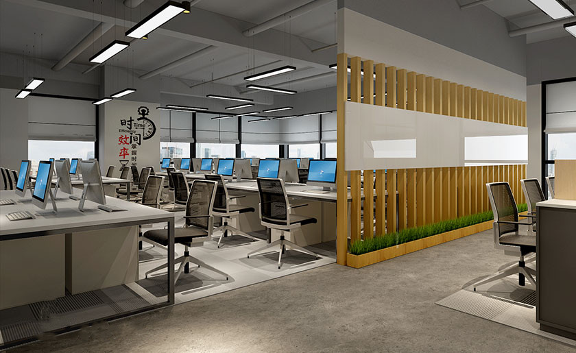 上海知名教育培訓機構公司辦公室裝修-第3張圖片-上海古都建筑設計集團