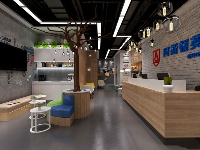 650平方英語教育培訓機構設計裝修-第2張圖片-上海古都建筑設計集團