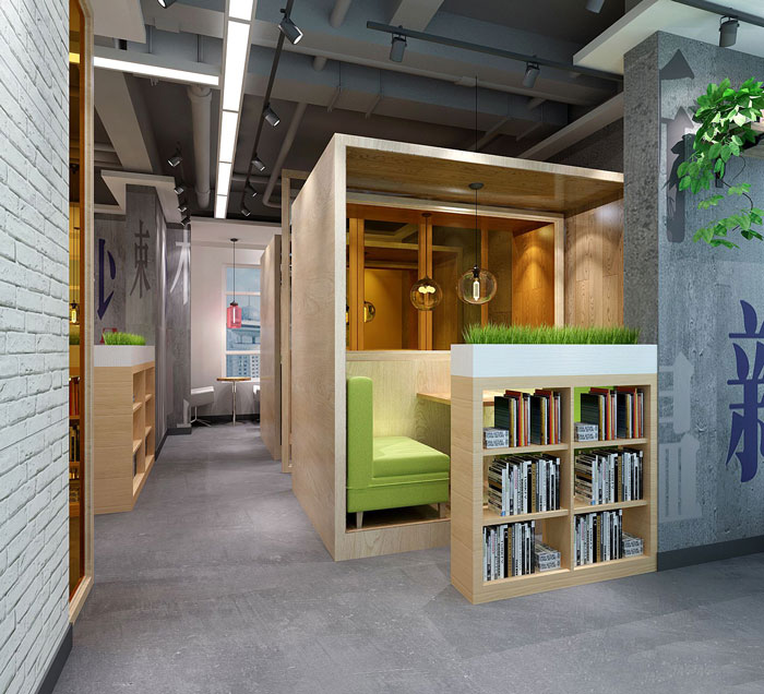 650平方英語教育培訓機構設計裝修-第5張圖片-上海古都建筑設計集團