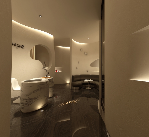 高端美容美發形象店設計效果-第2張圖片-上海古都建筑設計集團