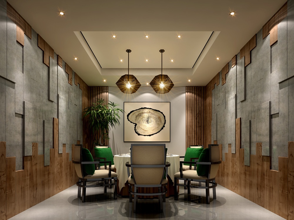 700平中式風格餐飲店面設計裝潢-第4張圖片-上海古都建筑設計集團