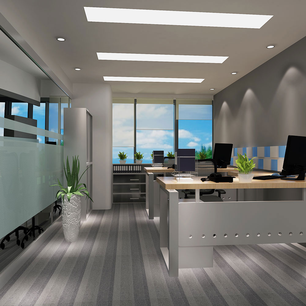 300平米現代感貿易公司辦公室設計效果-第2張圖片-上海古都建筑設計集團