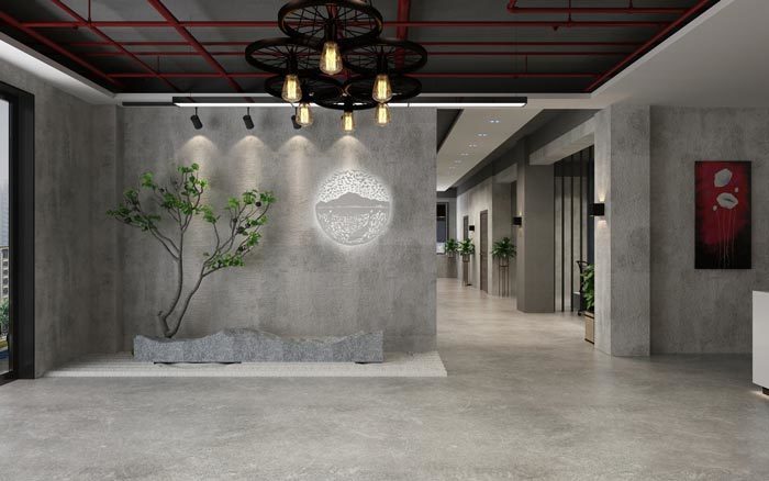 600平工業風辦公室設計裝修效果圖-第2張圖片-上海古都建筑設計集團