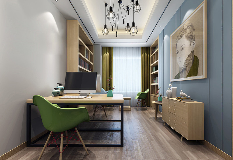 180平時尚新中式辦公室裝修設計效果-第5張圖片-上海古都建筑設計集團