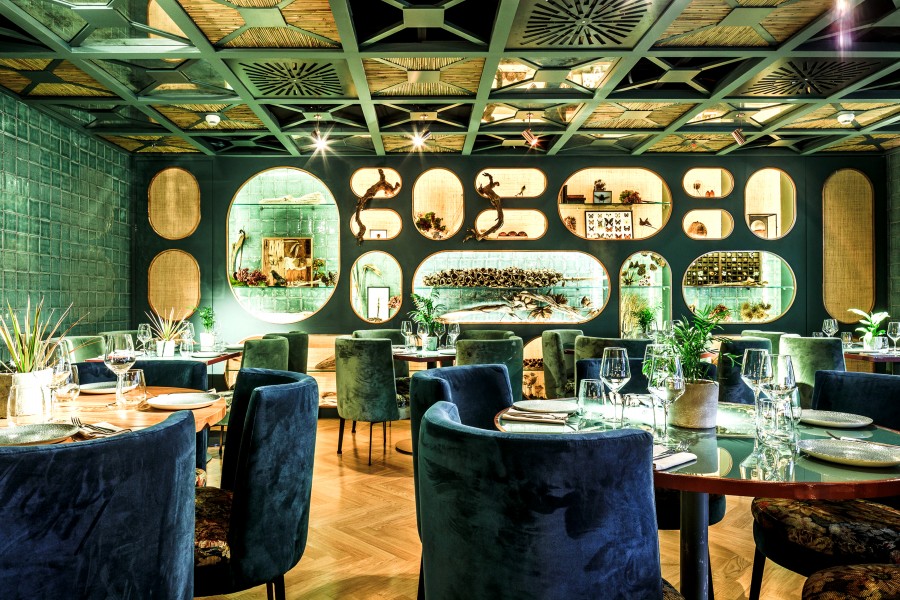 復古主題的餐廳設計裝潢效果-第2張圖片-上海古都建筑設計集團