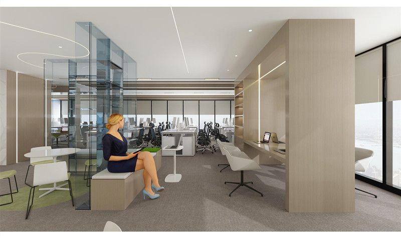 上海徐匯區(qū)芒果廣場辦公室裝修設(shè)計(jì)效果-第6張圖片-上海古都建筑設(shè)計(jì)集團(tuán)