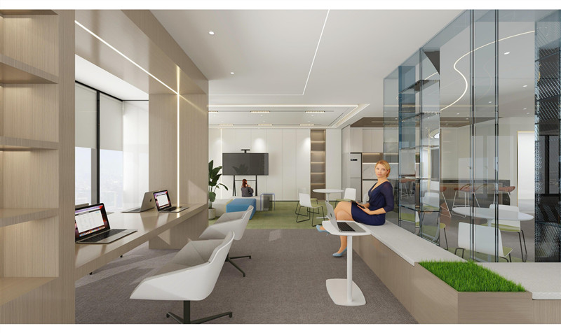 上海徐匯區(qū)芒果廣場辦公室裝修設(shè)計(jì)效果-第5張圖片-上海古都建筑設(shè)計(jì)集團(tuán)