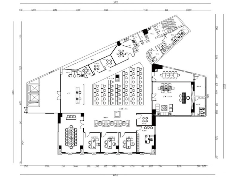 黃浦辦公樓裝潢設計_1780平金融公司辦公室-第1張圖片-上海古都建筑設計集團