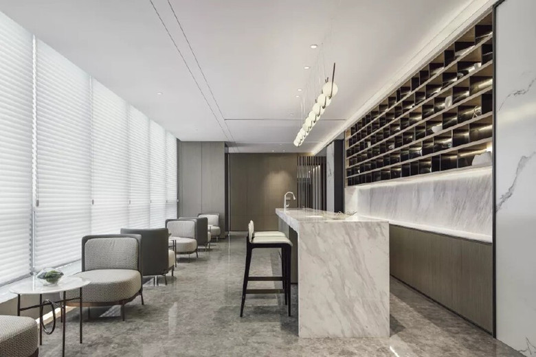 上海高端辦公室設計-4300平科技感辦公室裝修圖-第5張圖片-上海古都建筑設計集團