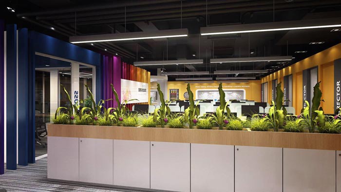 嘉定辦公室裝修紡織公司設計效果圖-第2張圖片-上海古都建筑設計集團