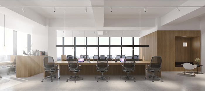 徐匯辦公室裝修商貿公司設計效果圖-第3張圖片-上海古都建筑設計集團