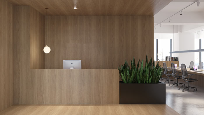 徐匯辦公室裝修商貿公司設計效果圖-第1張圖片-上海古都建筑設計集團