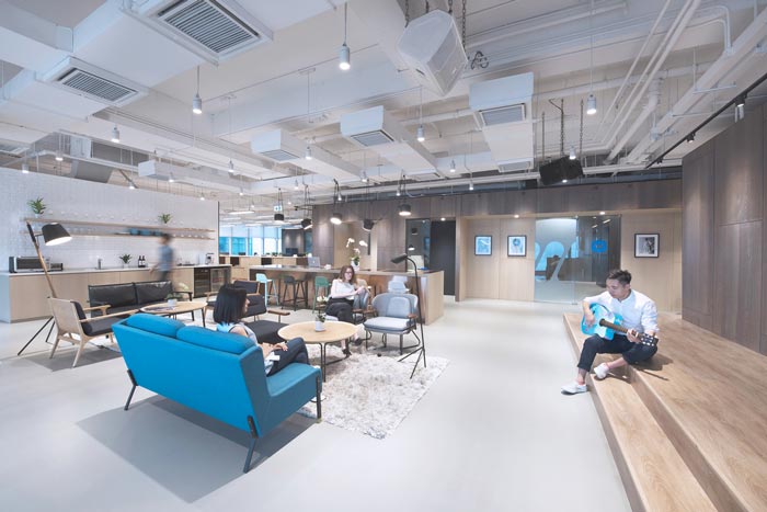 楊浦區辦公室裝修音樂傳媒公司設計案例-第4張圖片-上海古都建筑設計集團