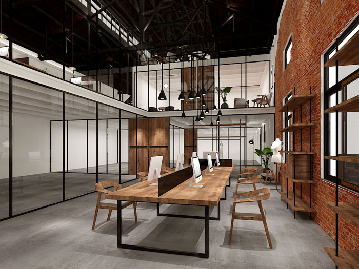 金山區辦公室裝修廠房辦公區域設計案例-第2張圖片-上海古都建筑設計集團