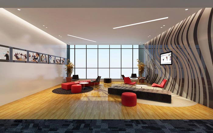 徐匯區辦公室裝修科技公司設計效果圖-第1張圖片-上海古都建筑設計集團