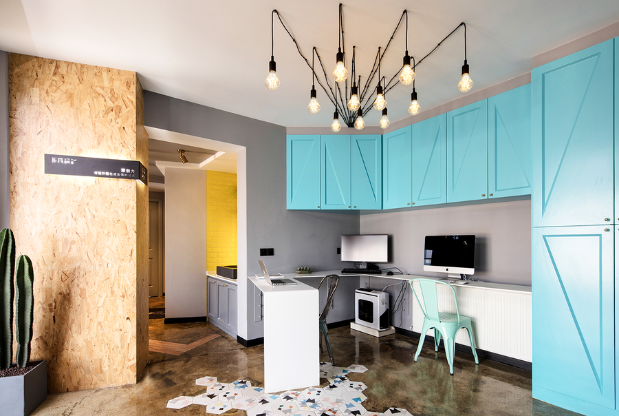 徐匯區復式工業風辦公室裝修設計-第2張圖片-上海古都建筑設計集團