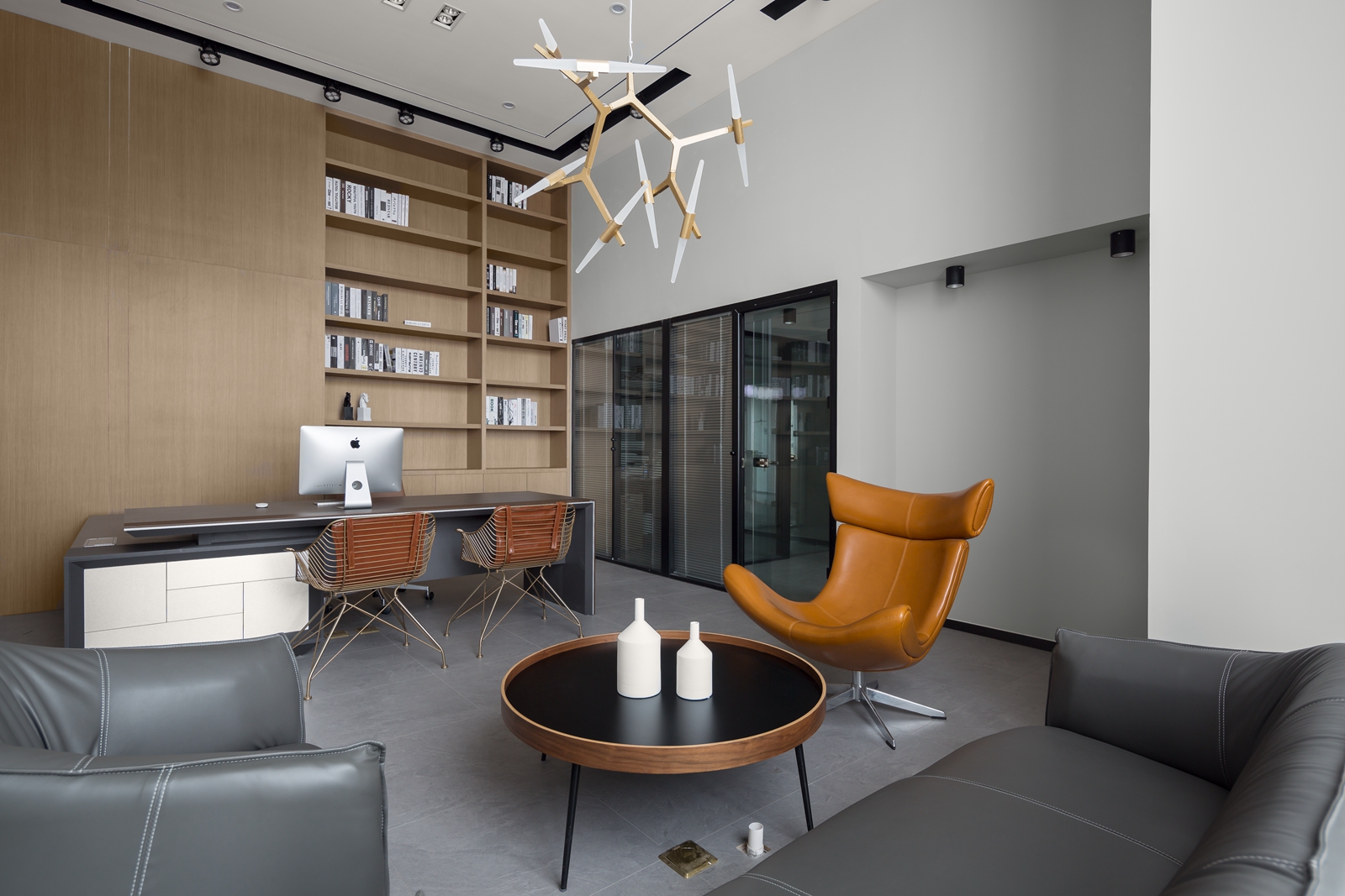 徐匯區辦公室裝修高挑復式設計-第1張圖片-上海古都建筑設計集團