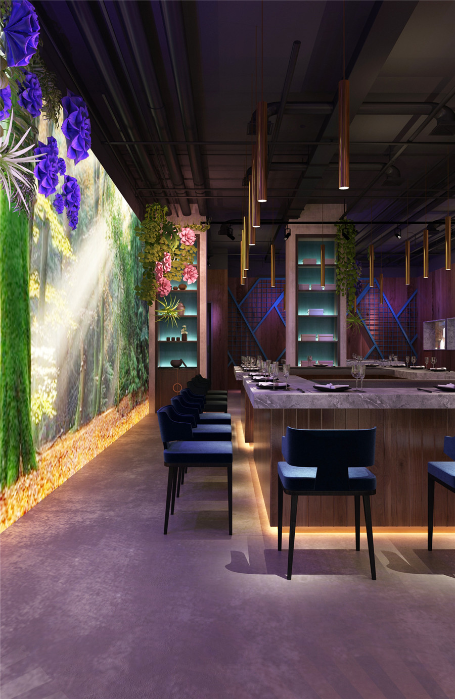 上海辦公室裝修餐廳裝修設計-第1張圖片-上海古都建筑設計集團