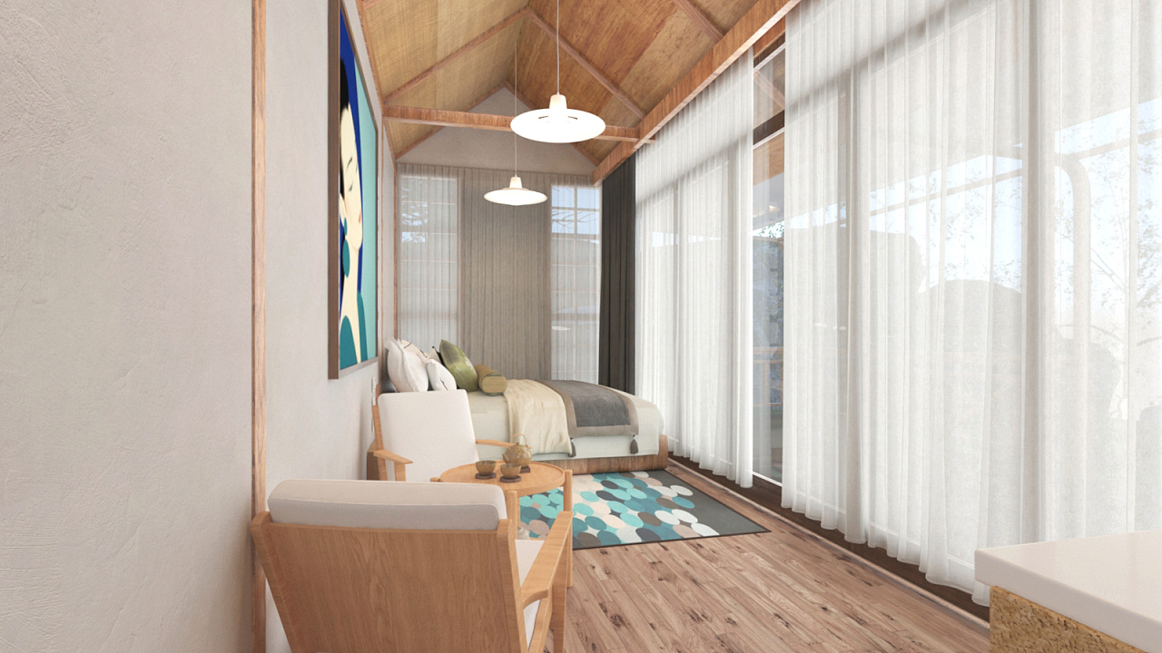 普陀區度假風格辦公室裝修設計-第3張圖片-上海古都建筑設計集團