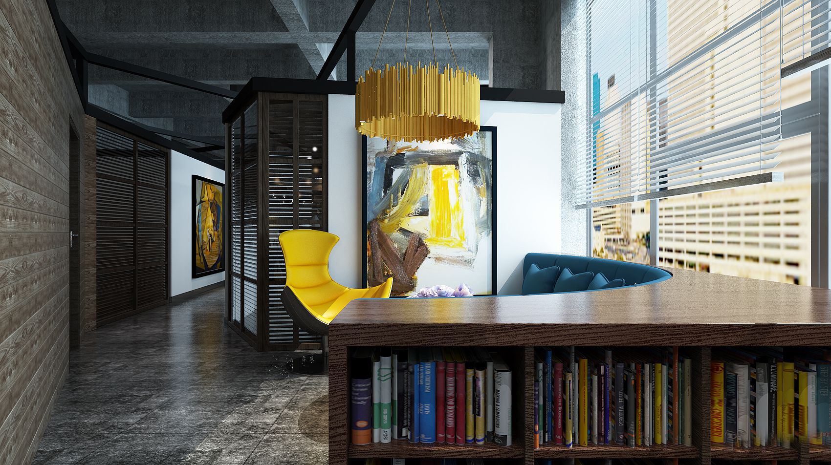 虹口區清新風格辦公室裝修設計-第2張圖片-上海古都建筑設計集團