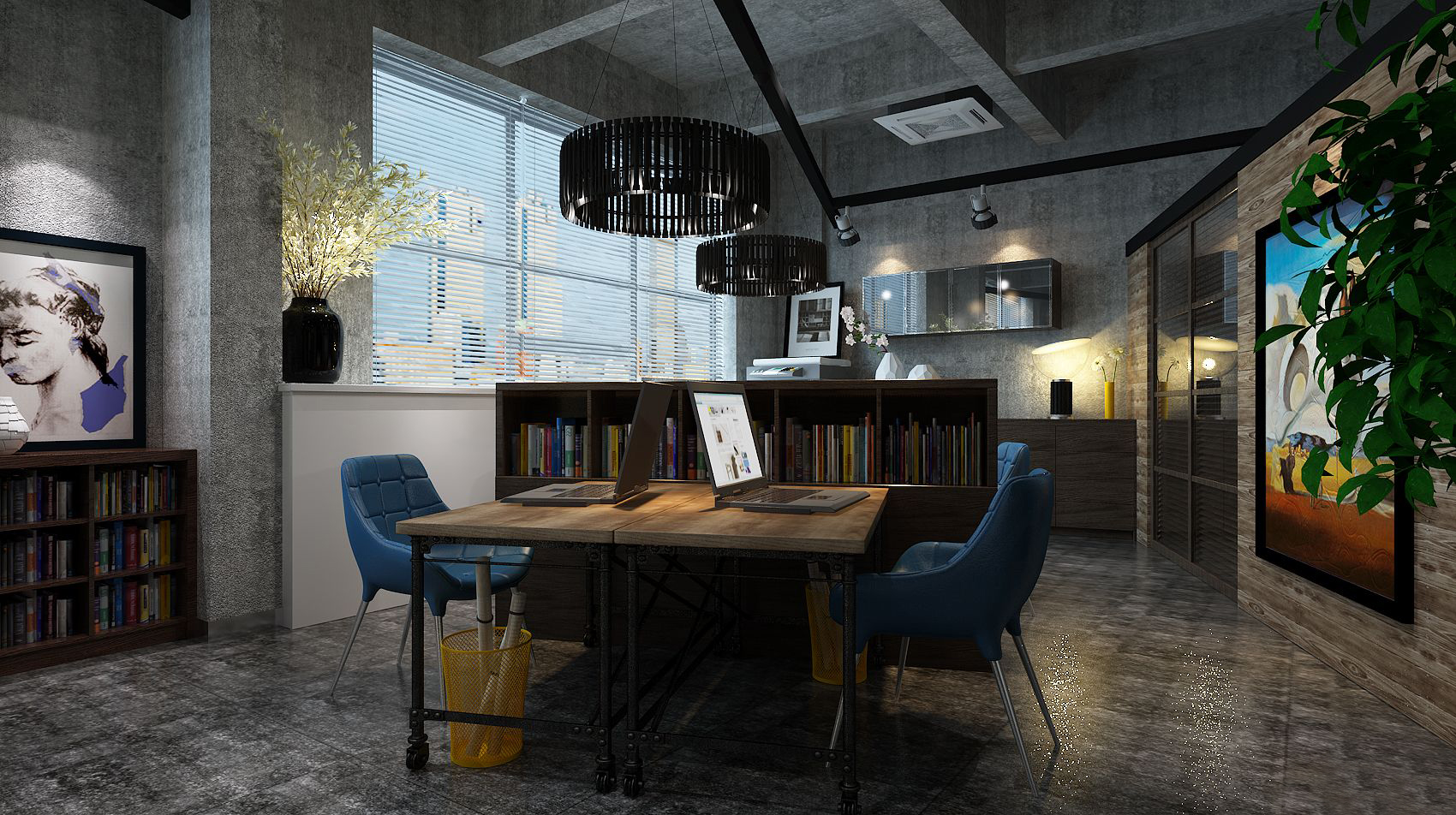 虹口區清新風格辦公室裝修設計-第6張圖片-上海古都建筑設計集團