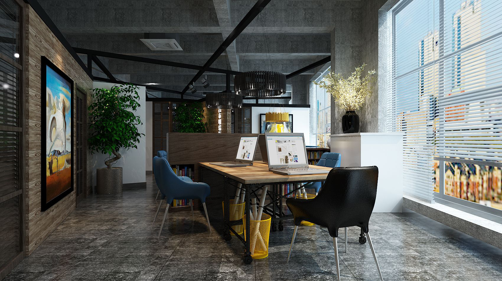 虹口區清新風格辦公室裝修設計-第5張圖片-上海古都建筑設計集團