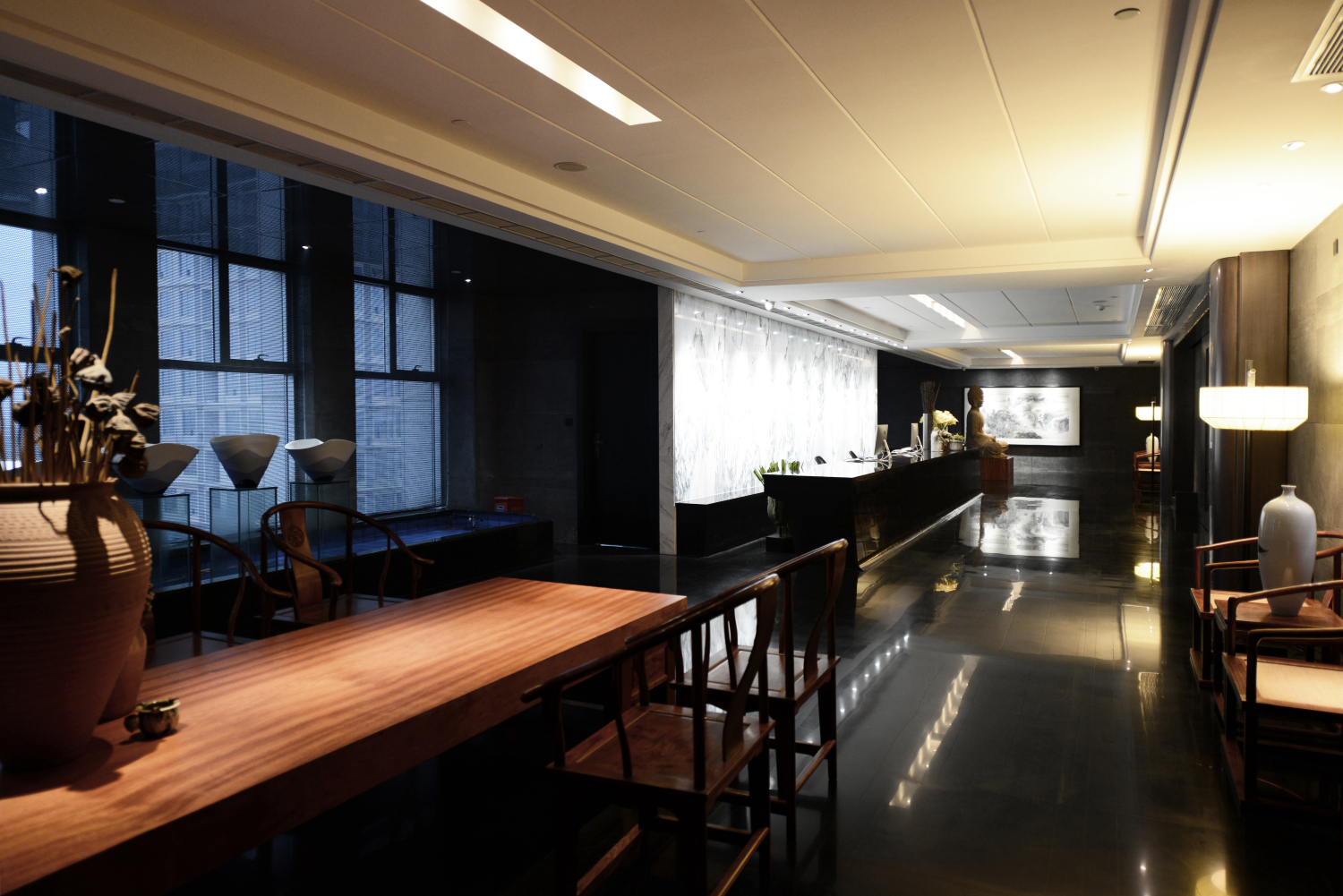 徐匯區儒雅風格辦公室裝修設計-第3張圖片-上海古都建筑設計集團