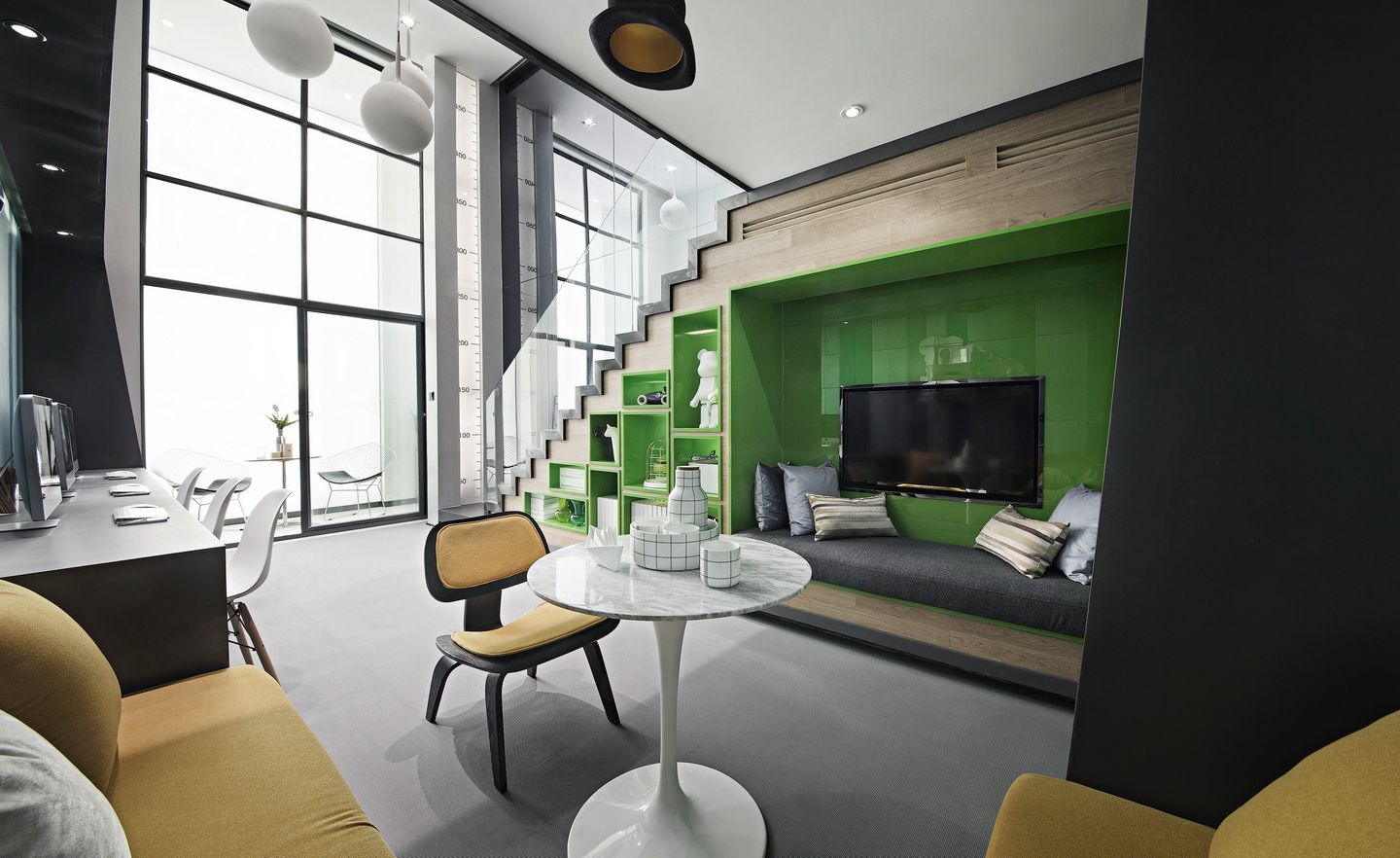 閔行區50平復式loft風格辦公室裝修設計-第3張圖片-上海古都建筑設計集團