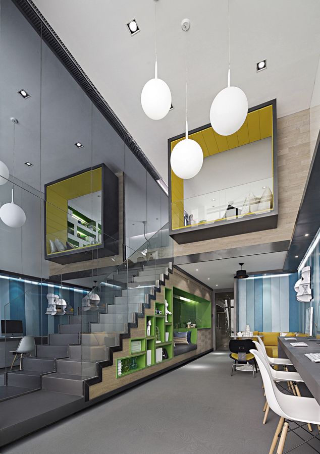 閔行區50平復式loft風格辦公室裝修設計-第8張圖片-上海古都建筑設計集團