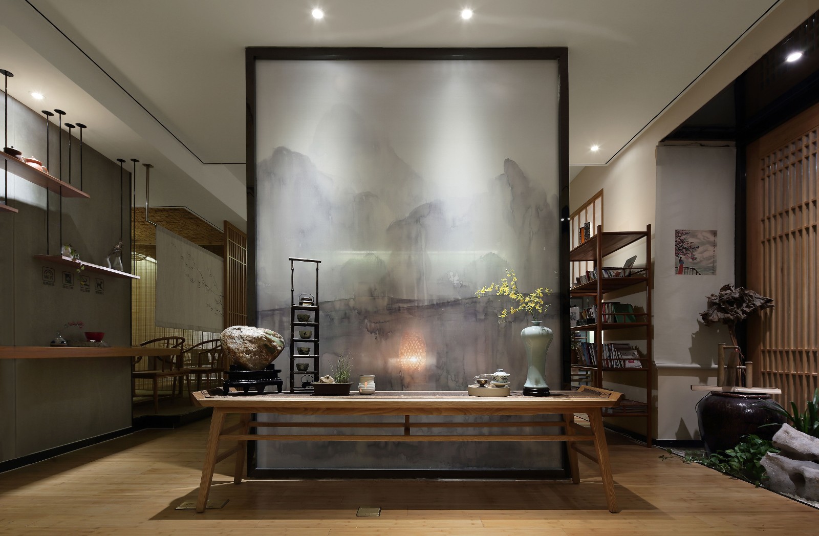 普陀區120平茶莊裝修設計-第4張圖片-上海古都建筑設計集團