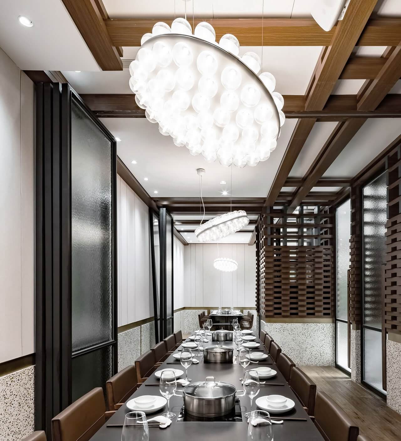 現代工業風火鍋店裝修設計-第5張圖片-上海古都建筑設計集團