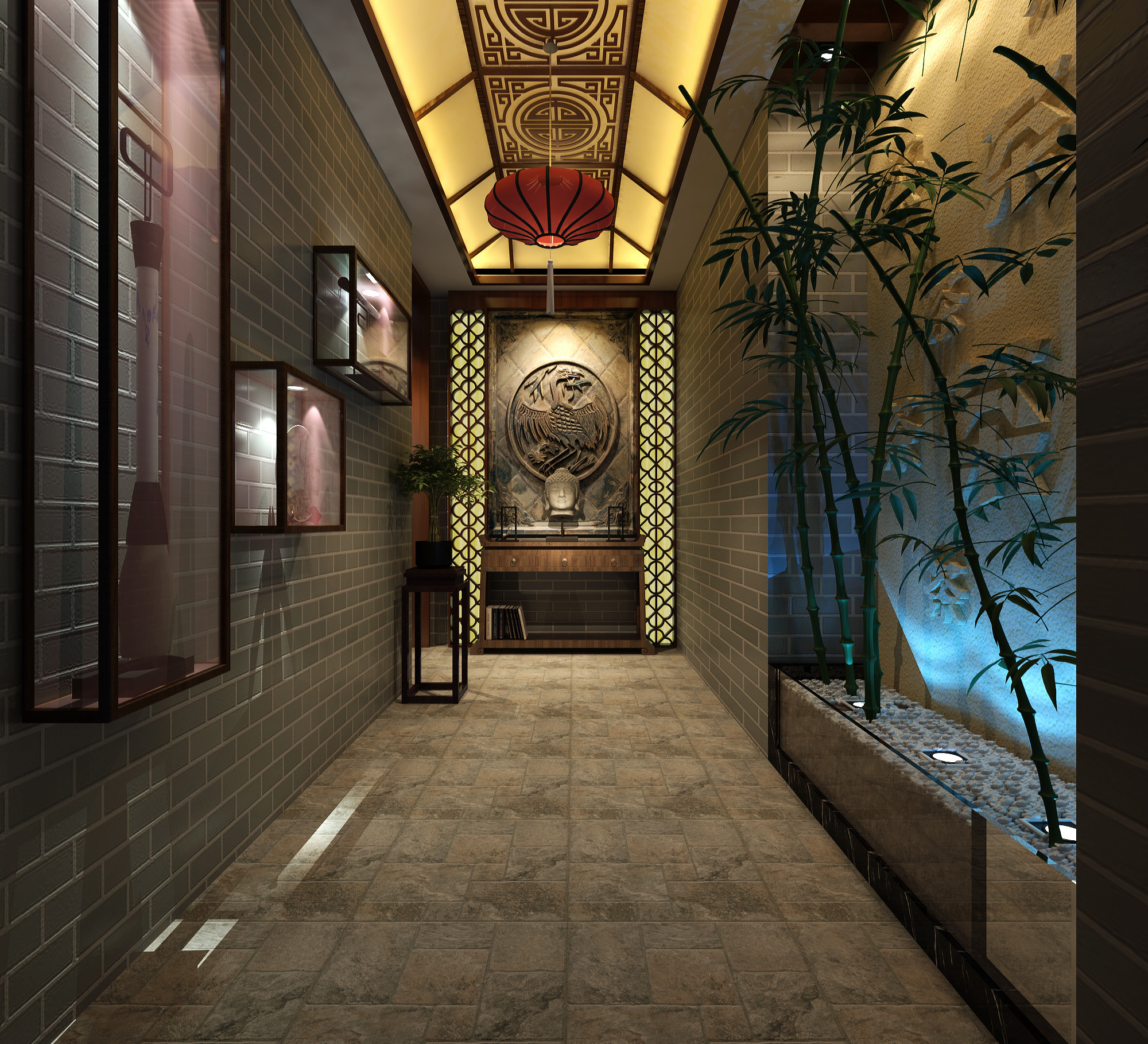 浦東新區(qū)中式茶室裝修設(shè)計-第3張圖片-上海古都建筑設(shè)計集團(tuán)