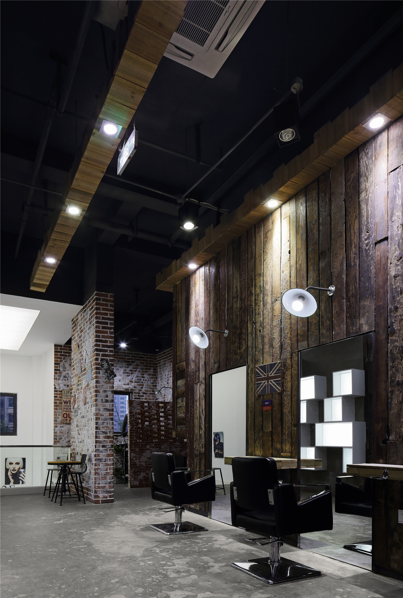 簡約理發店裝修設計效果圖-第5張圖片-上海古都建筑設計集團