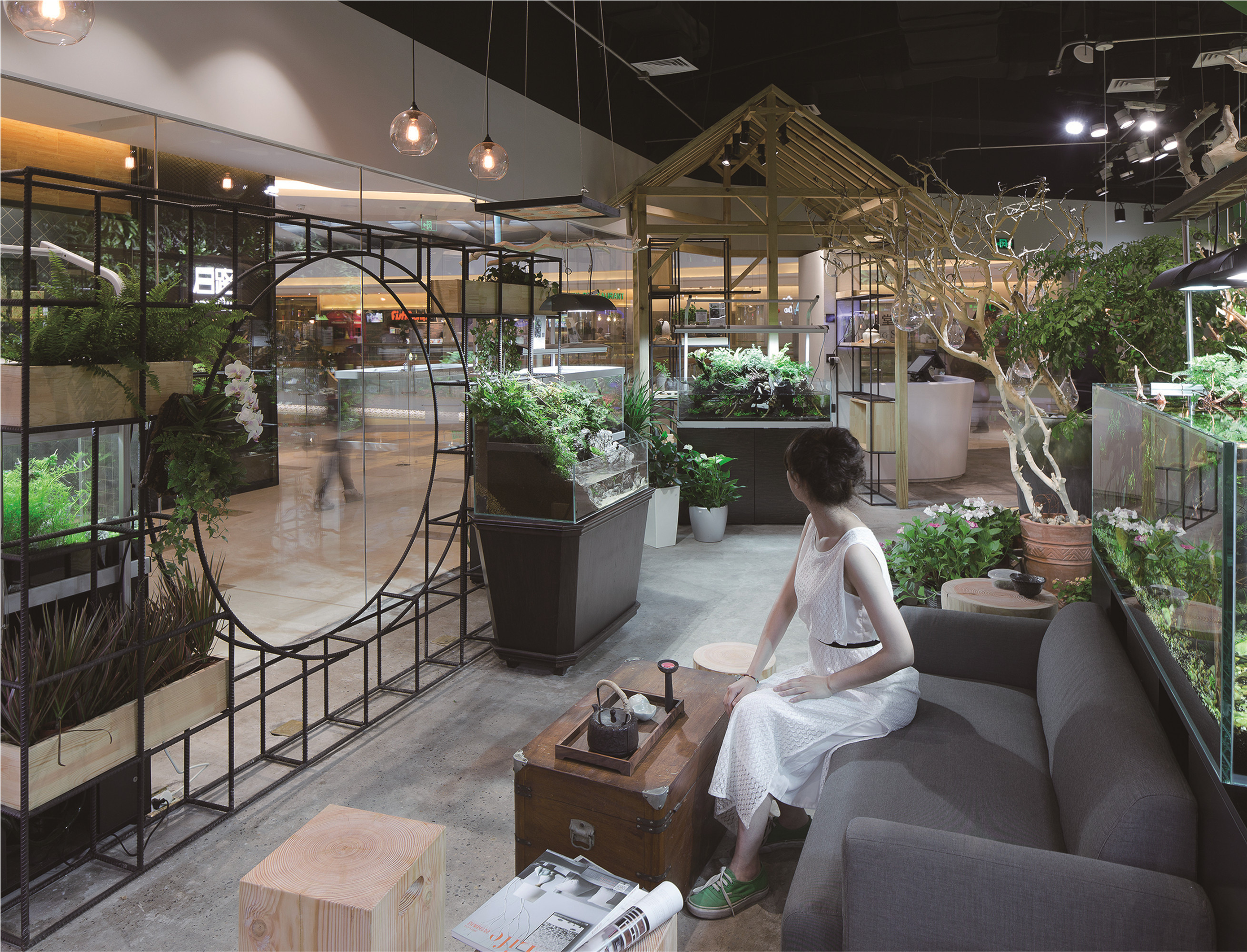 嘉定區(qū)景觀花藝店裝修設計-第3張圖片-上海古都建筑設計集團