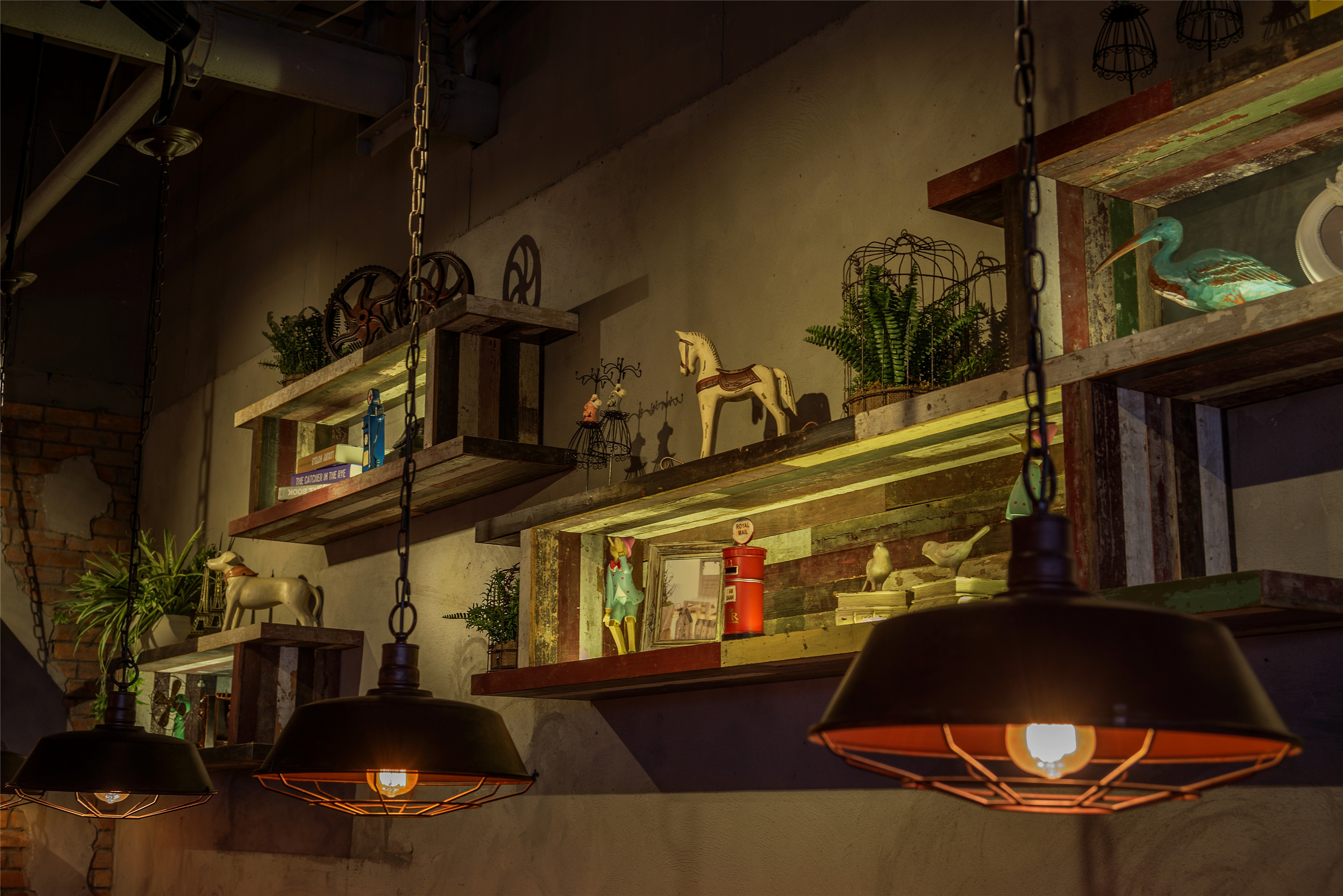 工業風茶餐廳裝修設計-第1張圖片-上海古都建筑設計集團