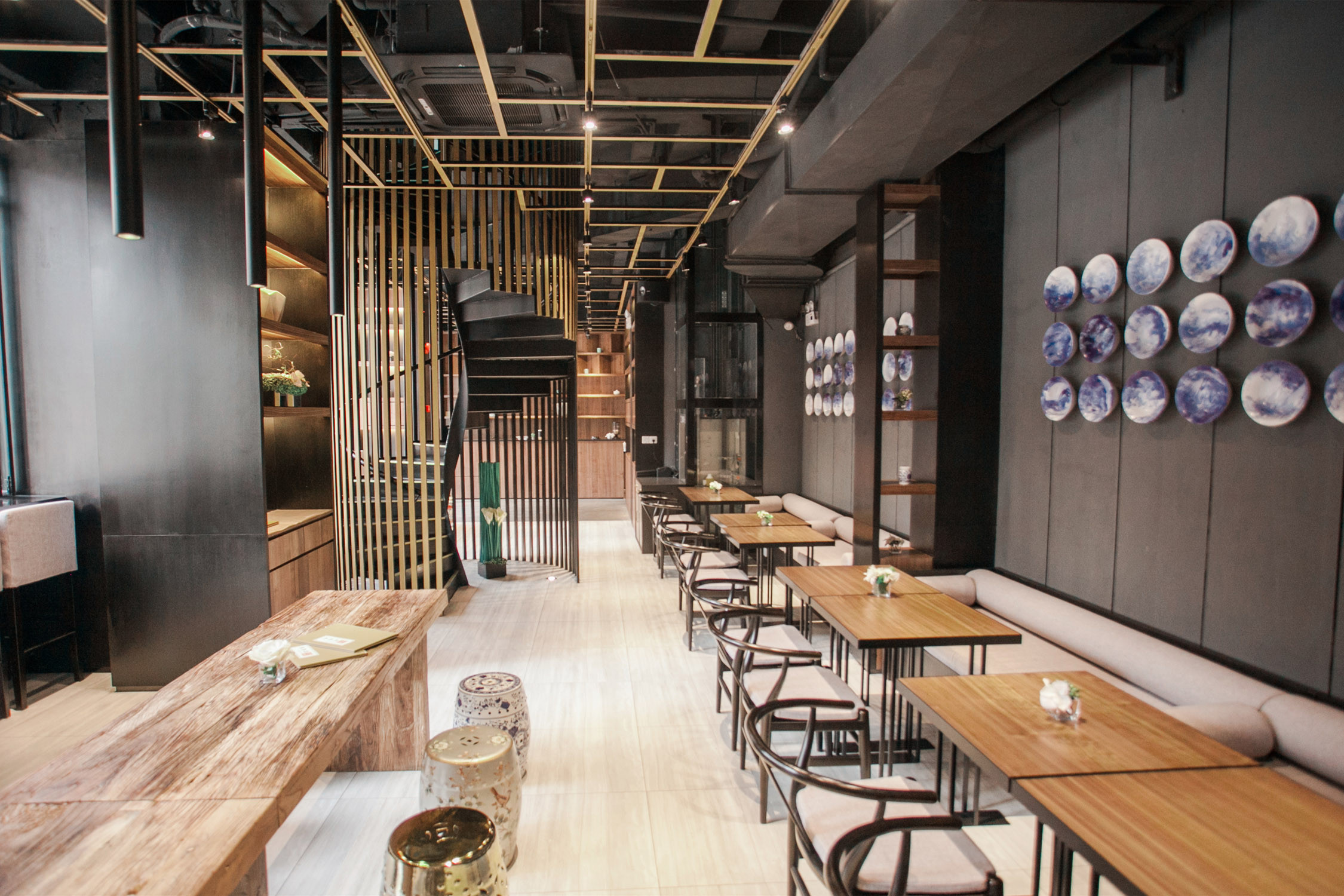 中式拉面館裝修設計-第5張圖片-上海古都建筑設計集團