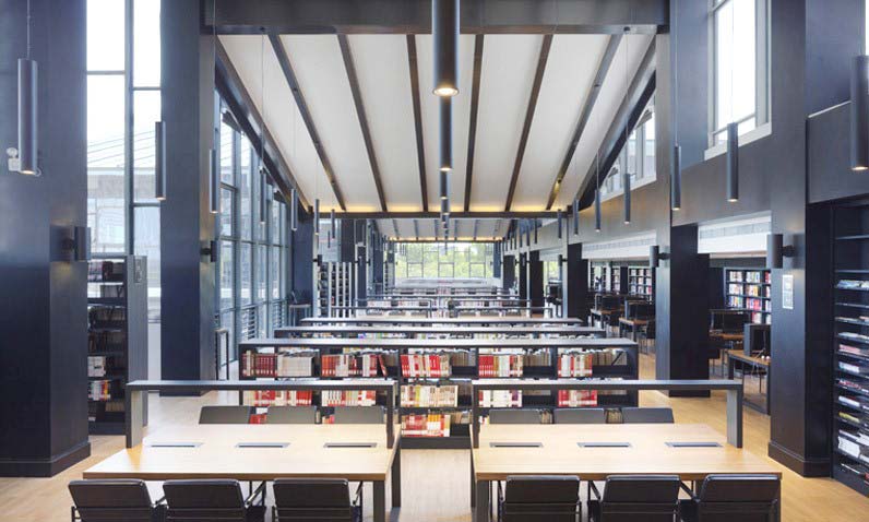 空曠工業風圖書館裝修設計-第2張圖片-上海古都建筑設計集團