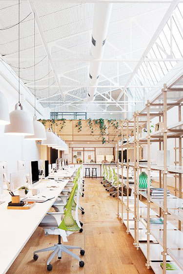 簡約明亮辦公室裝修設(shè)計效果圖-第1張圖片-上海古都建筑設(shè)計集團(tuán)