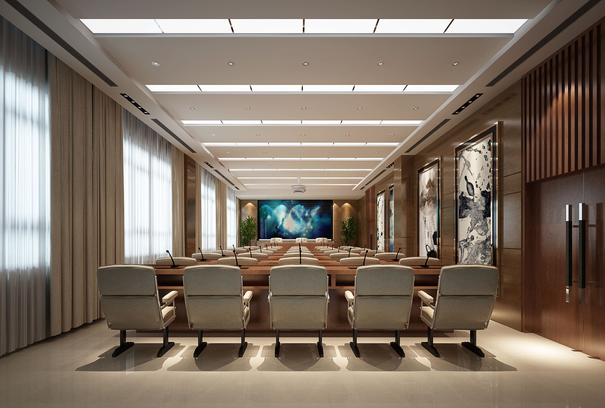 虹口區復式奢華辦公室裝修設計-第1張圖片-上海古都建筑設計集團