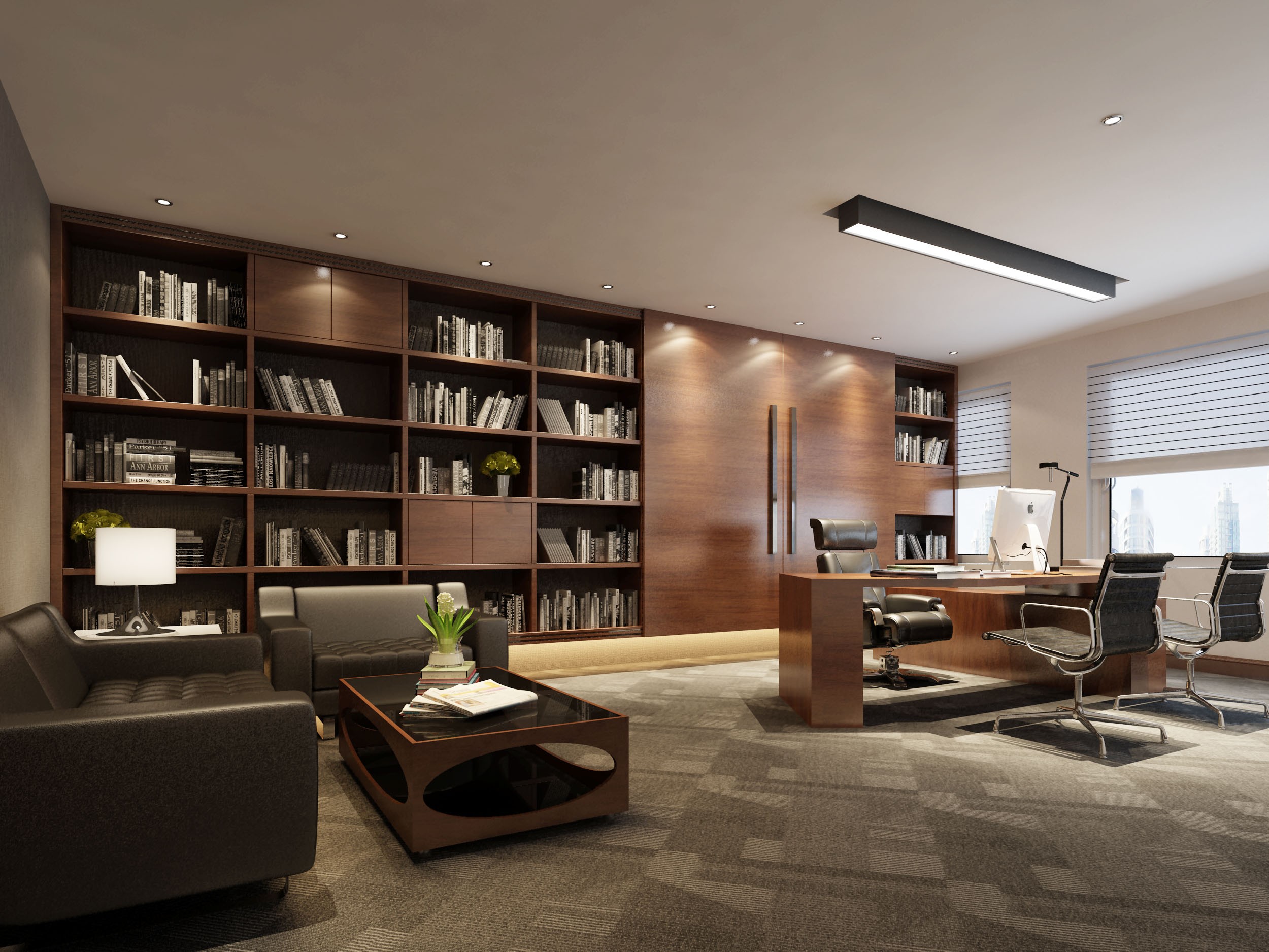 虹口區復式奢華辦公室裝修設計-第6張圖片-上海古都建筑設計集團