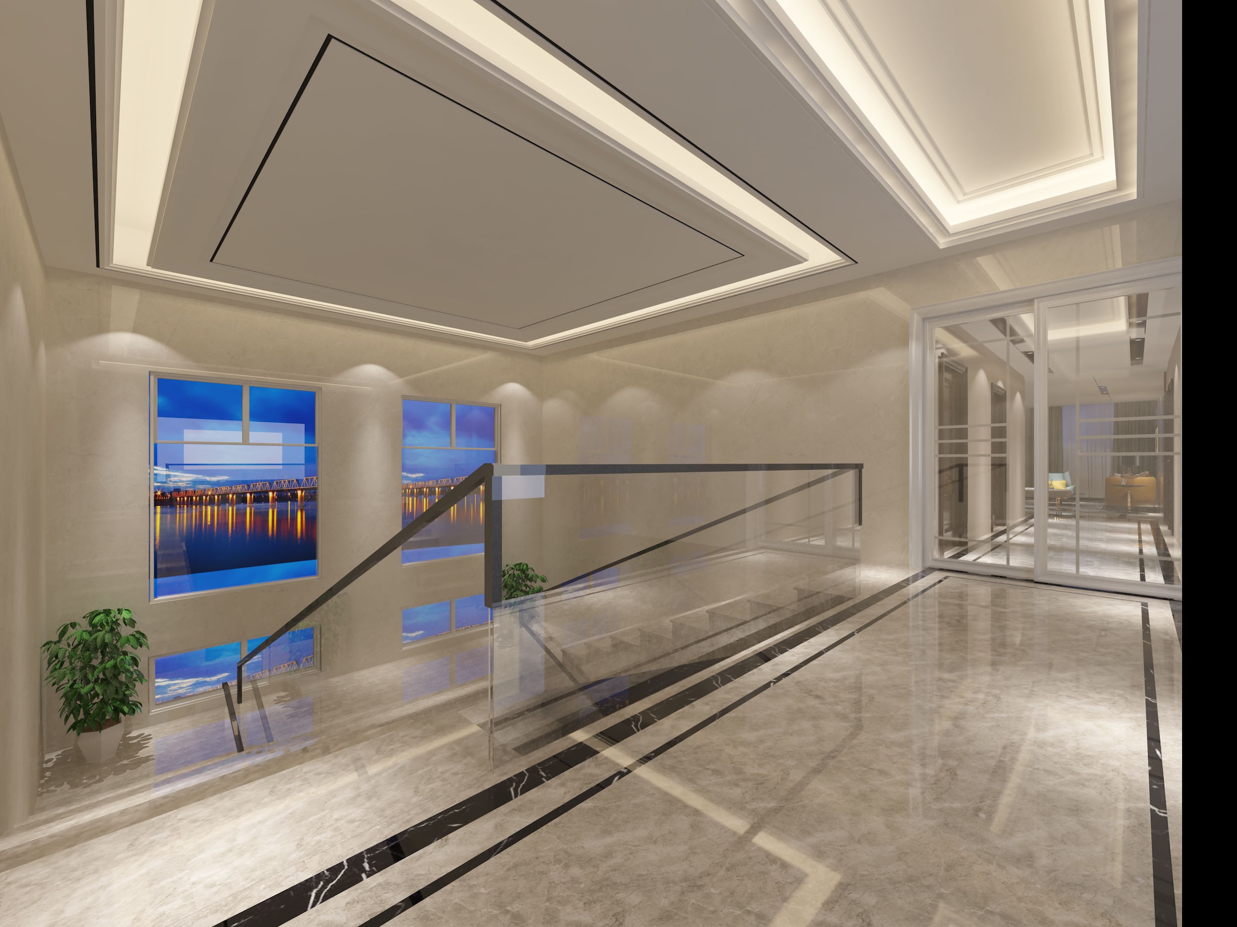 虹口區復式奢華辦公室裝修設計-第10張圖片-上海古都建筑設計集團