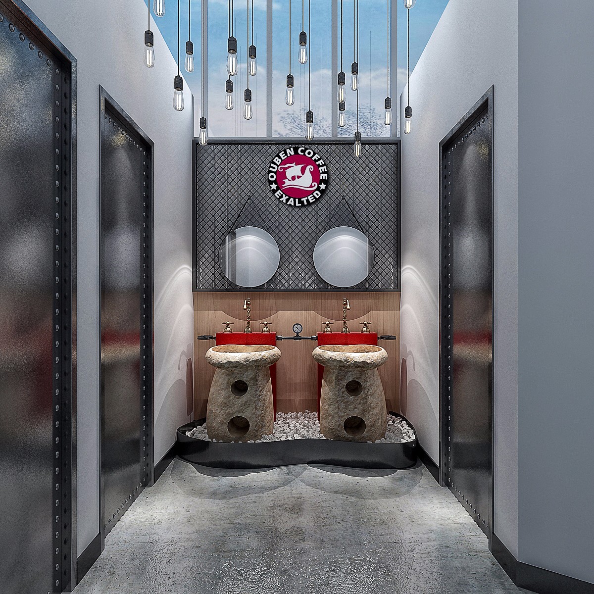 工業風廠房咖啡廳裝修設計-第1張圖片-上海古都建筑設計集團