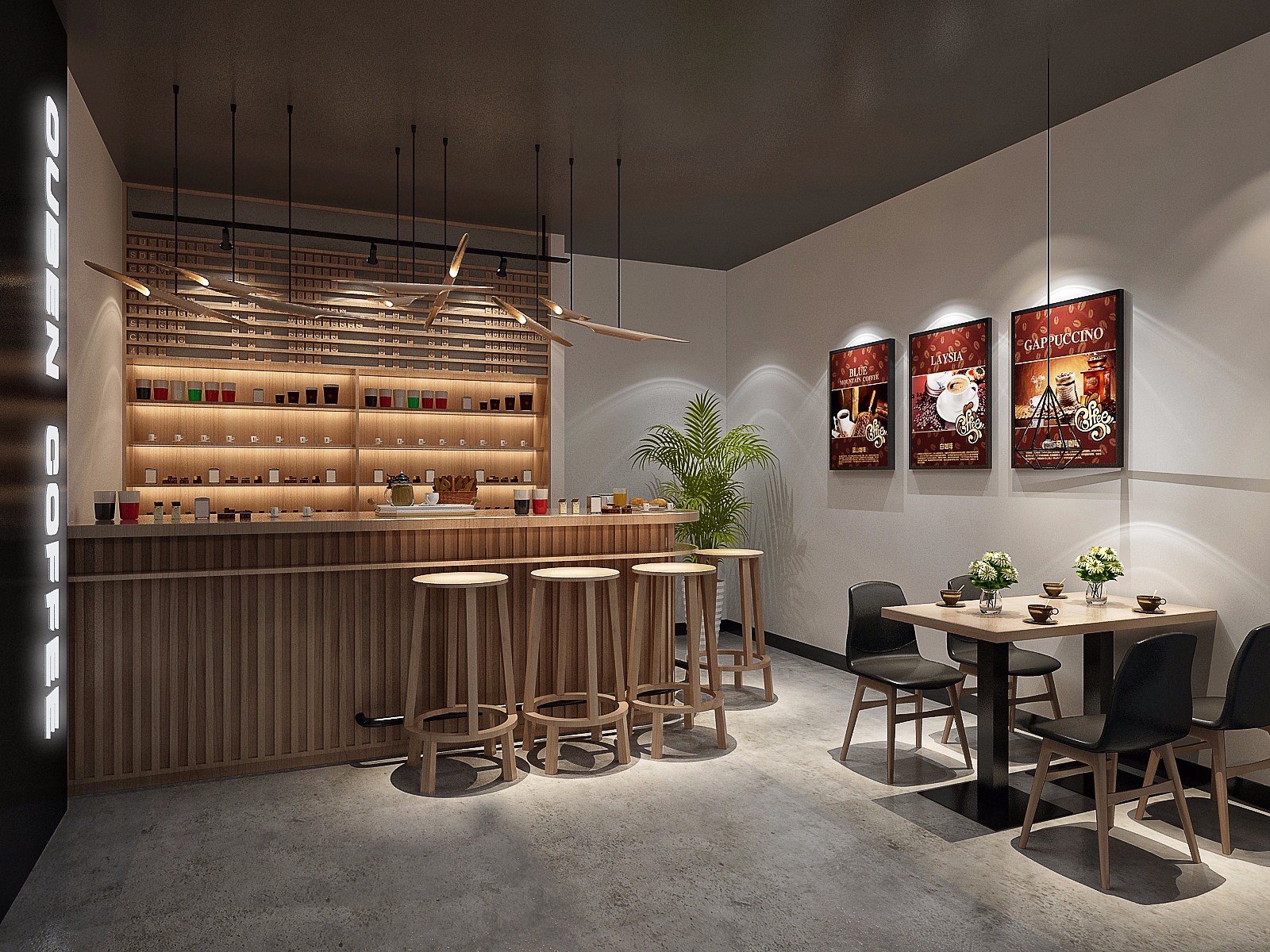 工業風廠房咖啡廳裝修設計-第3張圖片-上海古都建筑設計集團