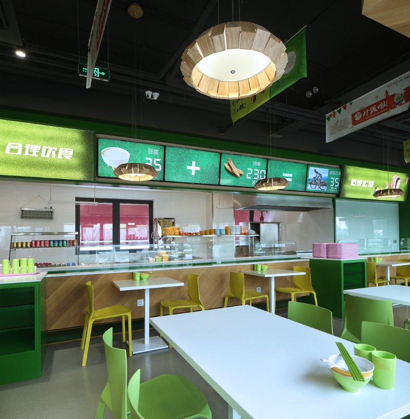 青春大學食堂裝修設計-第4張圖片-上海古都建筑設計集團