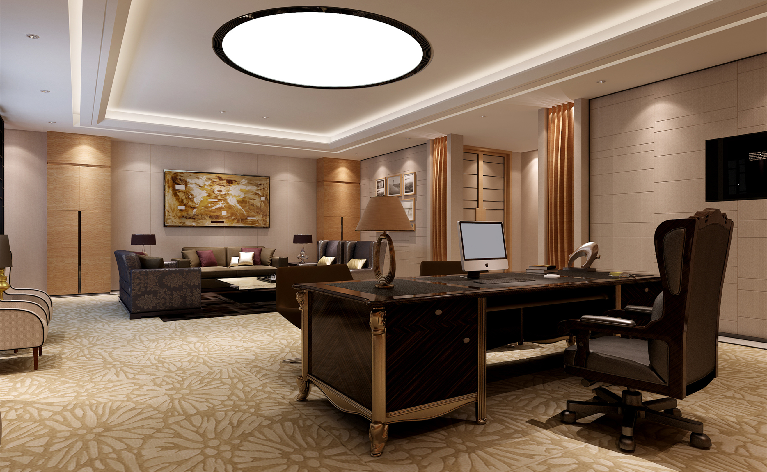 古典風格辦公室裝修設計-第5張圖片-上海古都建筑設計集團