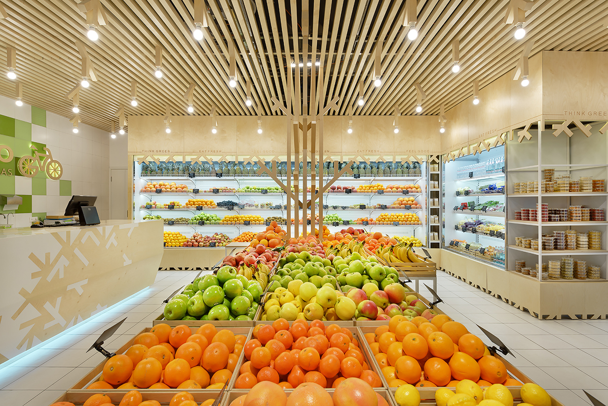 現代簡約水果店裝修設計-第1張圖片-上海古都建筑設計集團