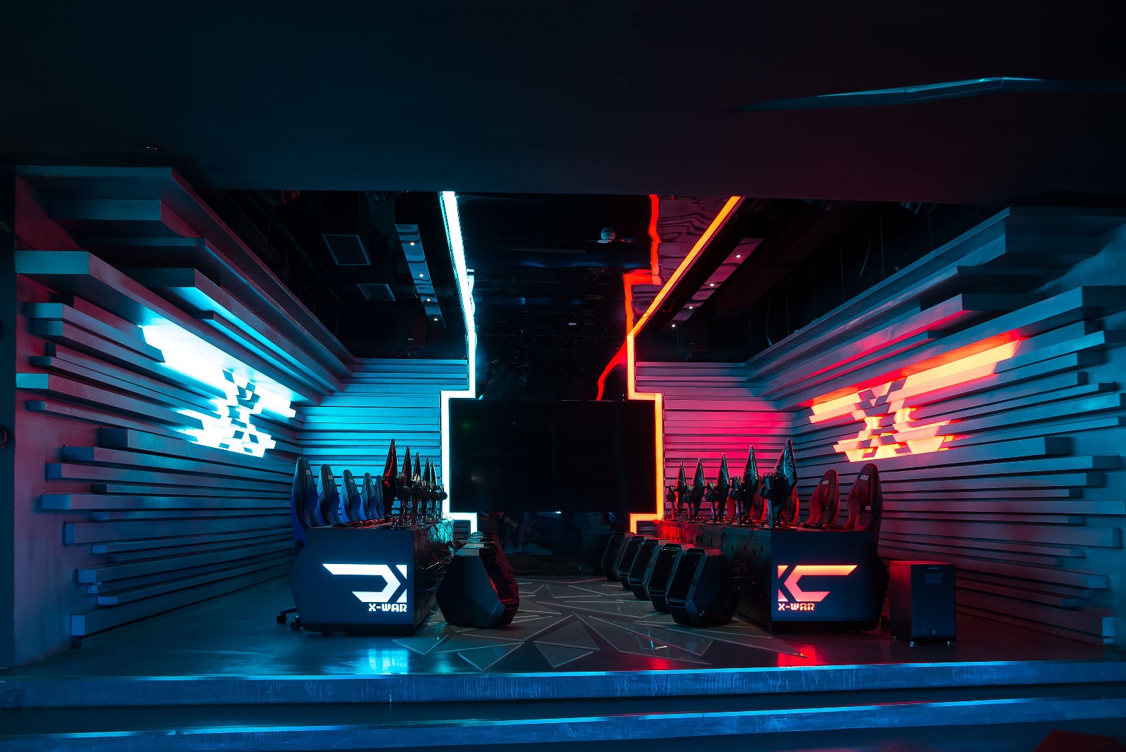 普陀區現代科技風格網吧裝修設計-第3張圖片-上海古都建筑設計集團