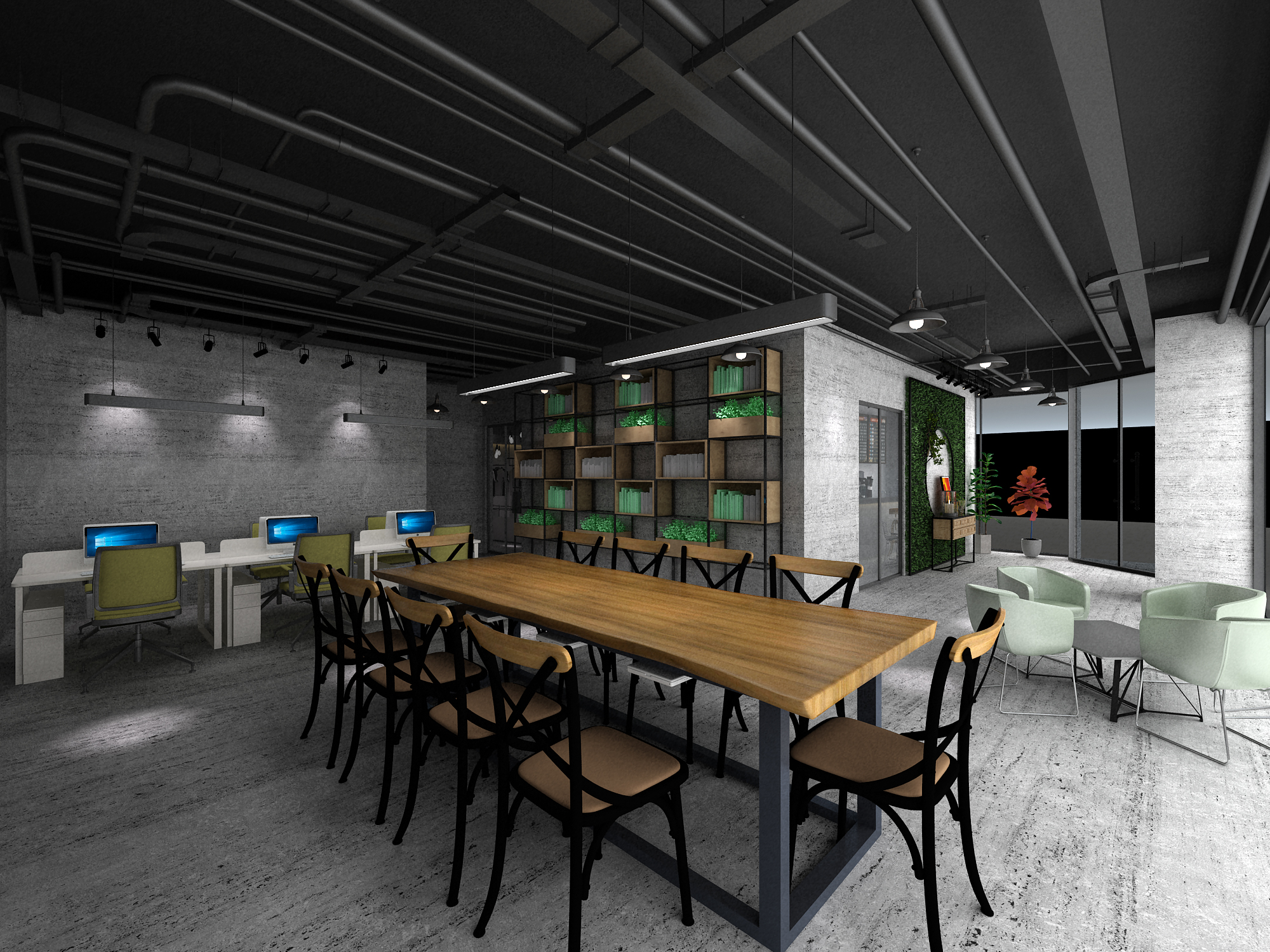 工業風服裝店裝修設計-第3張圖片-上海古都建筑設計集團