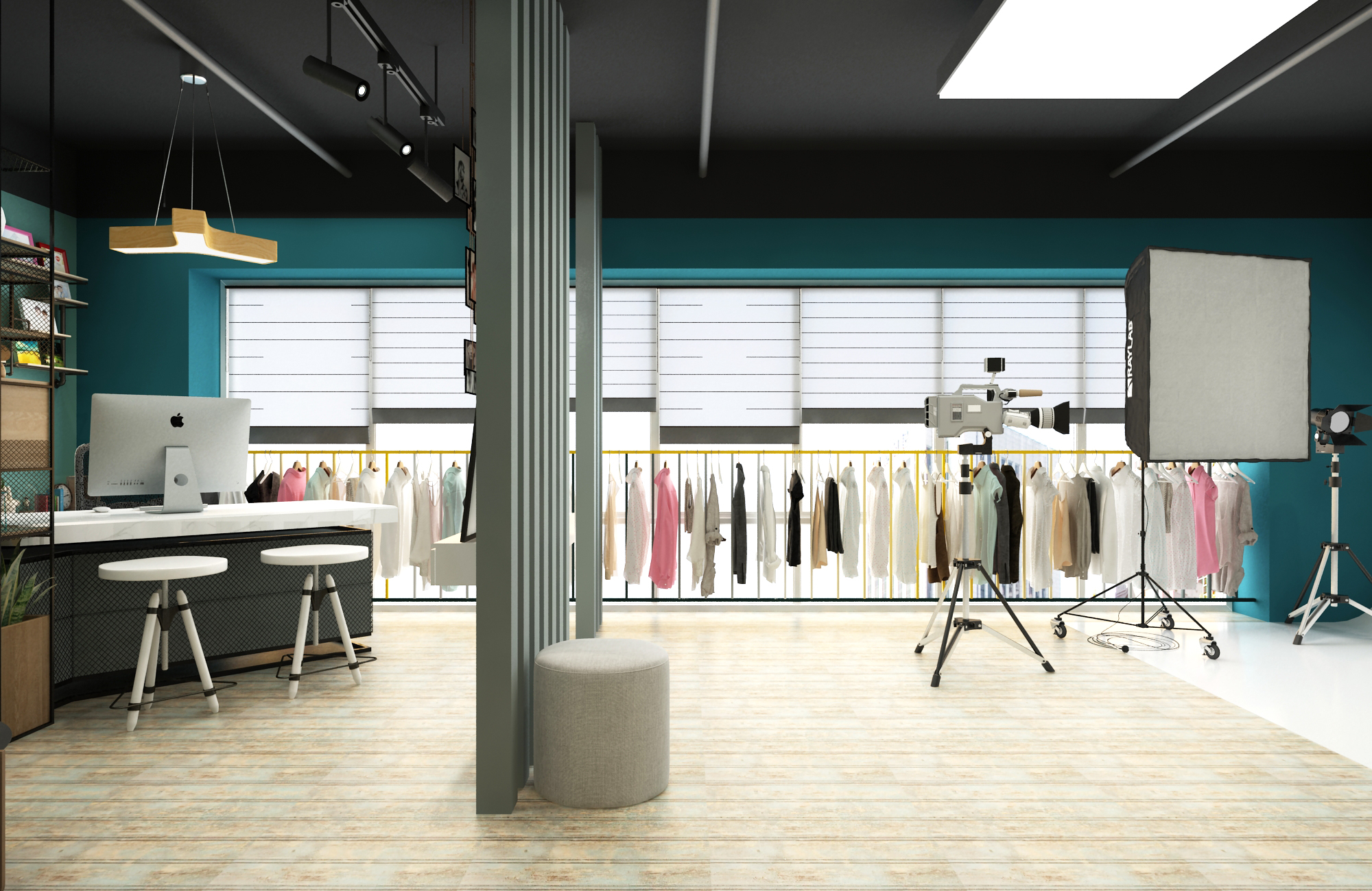 徐匯區50平小型攝影棚裝修設計-第3張圖片-上海古都建筑設計集團