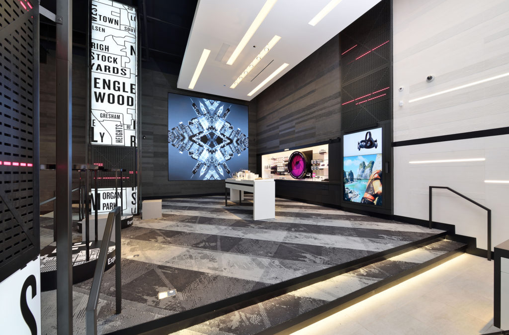 現(xiàn)代簡約時尚營業(yè)廳裝修設計-第5張圖片-上海古都建筑設計集團